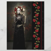 Ephemera Sheet Gothic Rose Queen (Achterkant)
