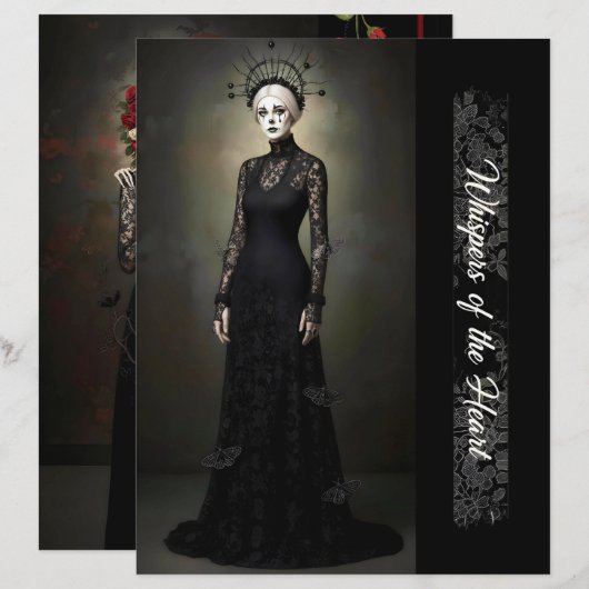 Ephemera Sheet Gothic Rose Queen (Voorkant / Achterkant)