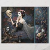 Ephemera Sheet Gothic Rose Queen  (Achterkant)