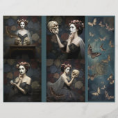 Ephemera Sheet Gothic Rose Queen  (Voorkant)