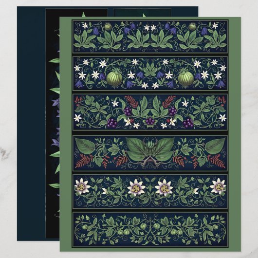 Ephemera Sheet - Woodland Moth (Voorkant / Achterkant)