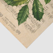 Ephemera Silent Night Kerstmis Carol Decoupage Tissuepapier (Detail)