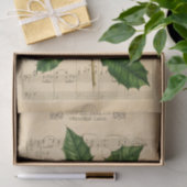 Ephemera Silent Night Kerstmis Carol Decoupage Tissuepapier (Geschenk)