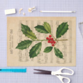 Ephemera Silent Night Kerstmis Carol Decoupage Tissuepapier (Craft)