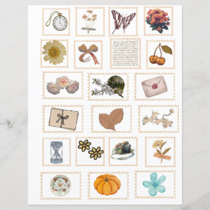  Ephemera Stamp Stickers