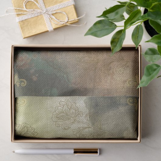 Ephemera Stijl  Royal Peacock Tissuepapier (Geschenk)