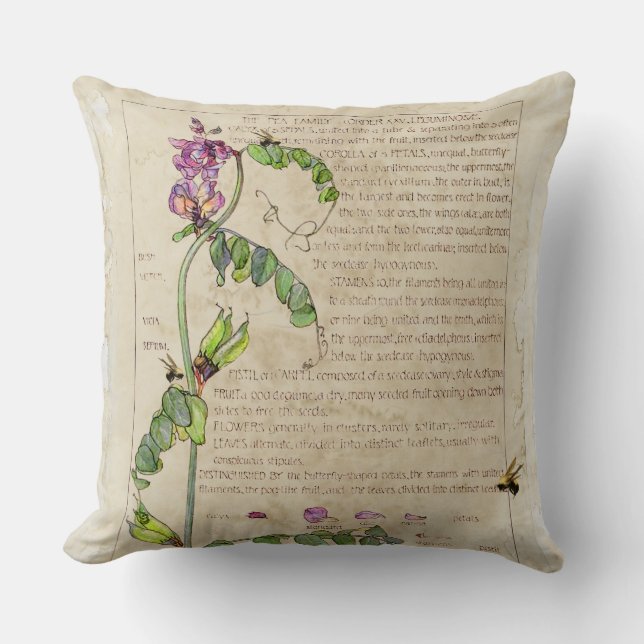 Ephemera Sweet Pea Kussen (Voorkant)