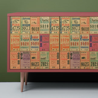 Ephemera Tickets Decoupage Poster Papier