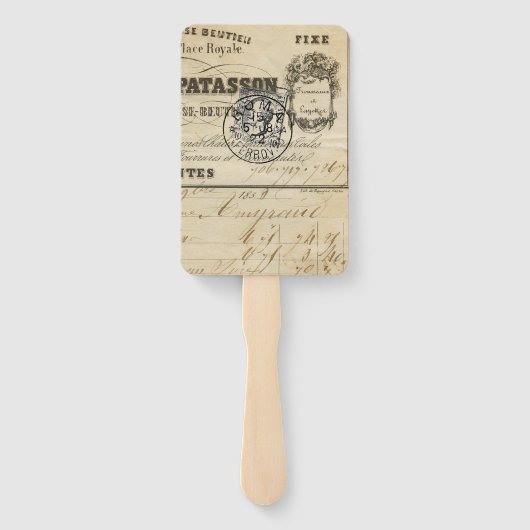 Ephemera Trouwfan Handwaaier (Achterkant)