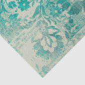 Ephemera Turquoise Paper Series Design 10 Tissuepapier (Detail)