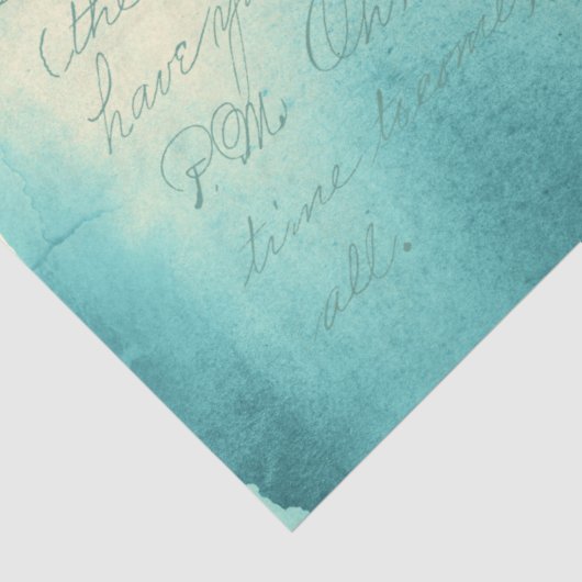 Ephemera Turquoise Paper Series Design 11 Tissuepapier (Detail)