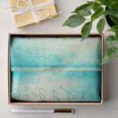 Ephemera Turquoise Paper Series Design 11 Tissuepapier (Geschenk)