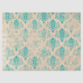 Ephemera Turquoise Paper Series Design 12 Tissuepapier (Voorkant)