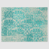 Ephemera Turquoise Paper Series Design 13 Tissuepapier (Voorkant)