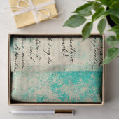 Ephemera Turquoise Paper Series Design 14 Tissuepapier (Geschenk)