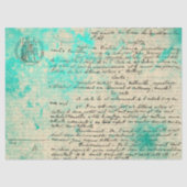 Ephemera Turquoise Paper Series Design 14 Tissuepapier (Voorkant)
