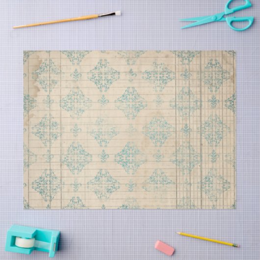 Ephemera Turquoise Paper Series Design 15 Tissuepapier (Craft)