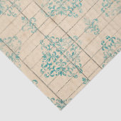 Ephemera Turquoise Paper Series Design 15 Tissuepapier (Detail)