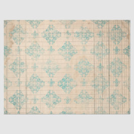 Ephemera Turquoise Paper Series Design 15 Tissuepapier