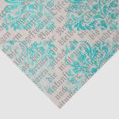 Ephemera Turquoise Paper Series Design 17 Tissuepapier (Detail)