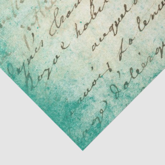 Ephemera Turquoise Paper Series Design 18 Tissuepapier (Detail)