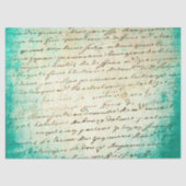 Ephemera Turquoise Paper Series Design 18 Tissuepapier (Voorkant)