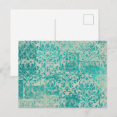 Ephemera Turquoise Paper Series Design 19 Briefkaart (Voorkant / Achterkant)