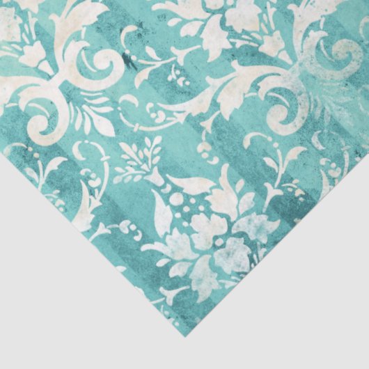 Ephemera Turquoise Paper Series Design 20 Tissuepapier (Detail)