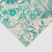 Ephemera Turquoise Paper Series Design 4 Tissuepapier (Detail)