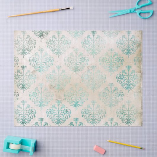 Ephemera Turquoise Paper Series Design 6 Tissuepapier (Craft)
