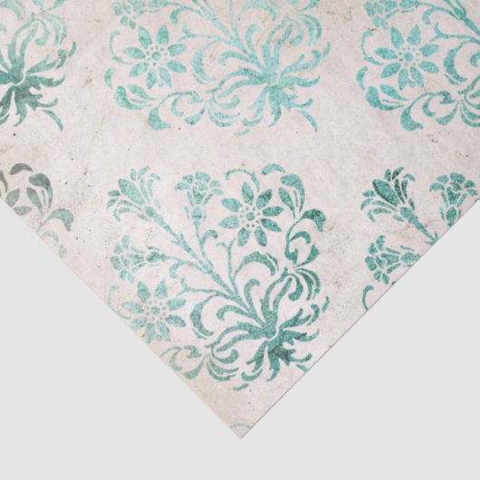 Ephemera Turquoise Paper Series Design 6 Tissuepapier (Detail)