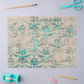 Ephemera Turquoise Papier Serie 1 (Craft)