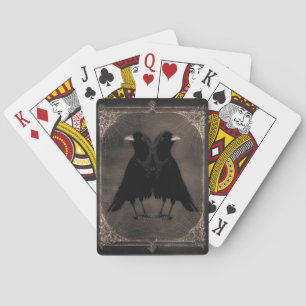 Ephemera Twin Crows Classic Plays Pokerkaarten