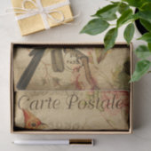 Ephemera Two Weaver Birds Pink Roses Decoupage Tissuepapier (Geschenk)