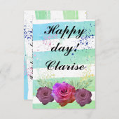 Ephemera vibrant color pink art (Voorkant / Achterkant)