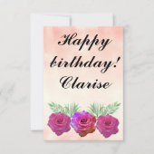 Ephemera vibrant color pink art (Voorkant)