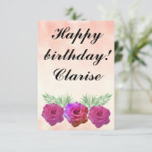 Ephemera vibrant color pink art (Staand voorkant)