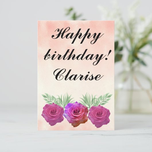 Ephemera vibrant color pink art (Staand voorkant)