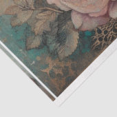 Ephemera Victoriaans Dame, Rozen, Bloemen Decoupag Tissuepapier (Detail)