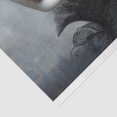 Ephemera Victoriaans Lady Gothic Butterfly Decoupa Tissuepapier (Detail)