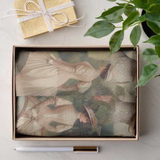 Ephemera Victoriaans paardensport decoupage Tissuepapier (Geschenk)