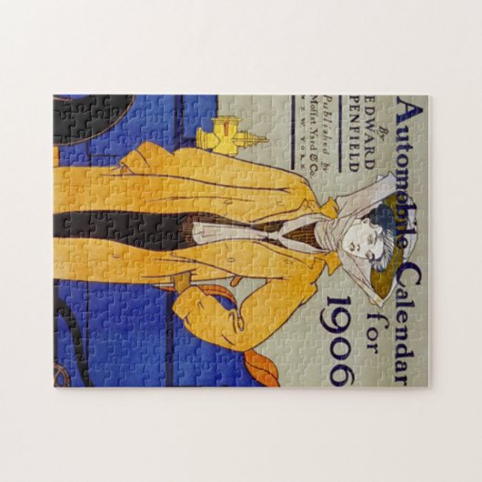 Ephemera  Voman in Gold Jacket 1906 Legpuzzel (Horizontaal)