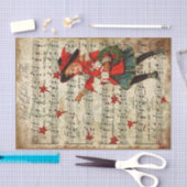 Ephemera Wat is het kind is deze carol-ontleding Tissuepapier (Craft)