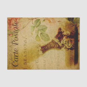 Ephemera Woman Been met de loskoppeling van de rol Tissuepapier