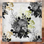 Ephemera Zwart & Goud Bloemen Raamsticker (Vel 2)