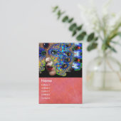 EPHEMERAL, antiek roze rood Visitekaartje (Staand voorkant)