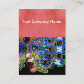 EPHEMERAL, antiek roze rood Visitekaartje (Achterkant)