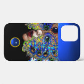 EPHEMERAL, BEAUTY MET MASKBLAUWE Sapphire Gem Case-Mate iPhone Case (Achterkant (horizontaal))