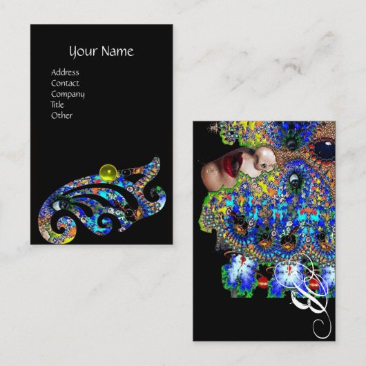 EPHEMERAL Beauty Salon Spa, Makeup Artist Topaz Ge Visitekaartje (Voorkant / Achterkant)