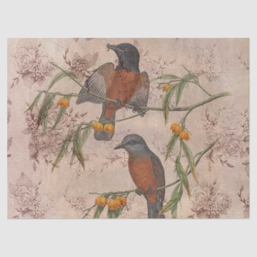 Ephemeral Birds Series Design Three Tissuepapier (Voorkant)